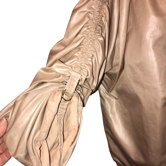 Antonio Ruspoli Jacket Metallic Shimmer Rouched Adjustable Sleeves Size 8 - Picture 6 of 9